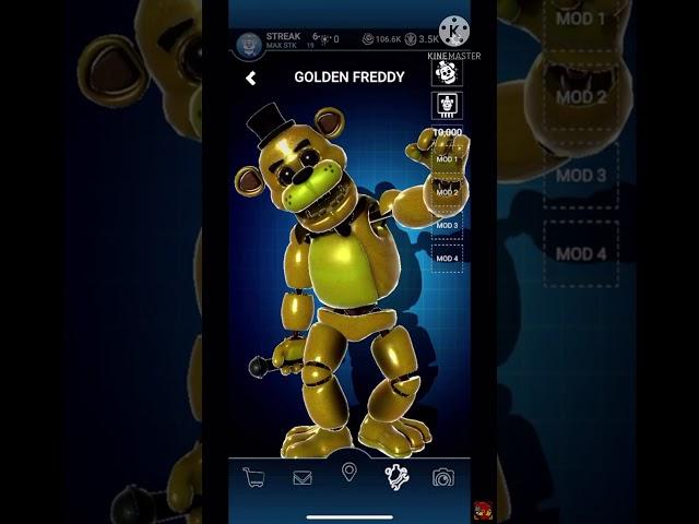 Golden Freddy in FNaF AR (Video made by Phoenix Nugget698) #Shorts