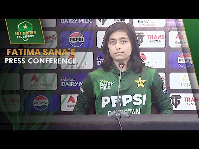 Fatima Sana's Press Conference | Pakistan Women vs South Africa Women | PCB | MA2A