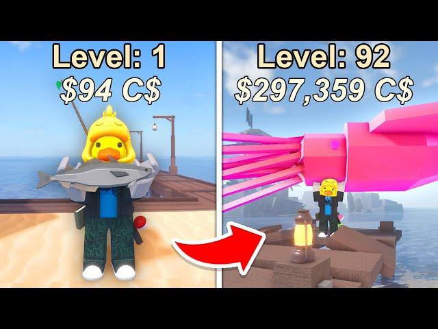 I Went from Broke Noob to RICH PRO in Fisch! (Roblox)