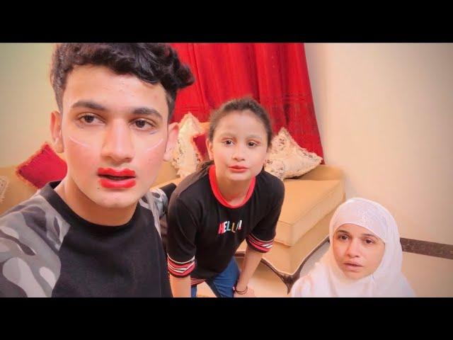 Funny makeup challange | lockdown | maazsafder | vlog 4