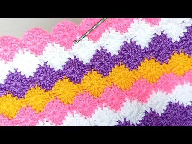 How To Crochet Harlequin Stitch Blanket -Trend Crochet Blanket Pattern