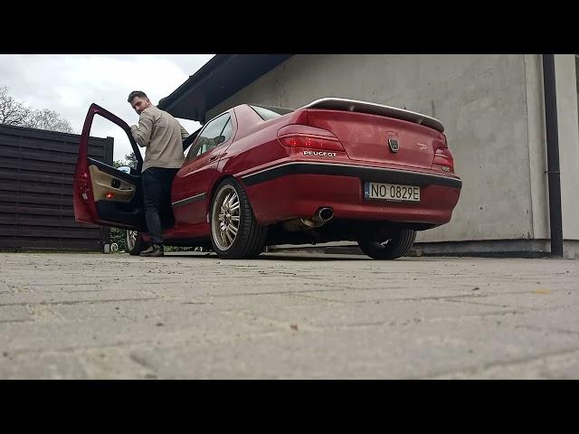 Peugeot 406 swap 3.0 XFZ straight pipe exhaust V1 - french civic xD