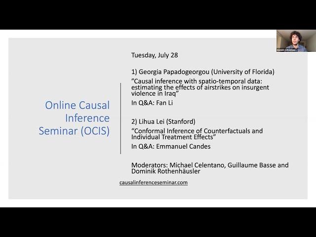 Online Causal Inference Joint Seminar: Georgia Papadogeorgou and Lihua Lei