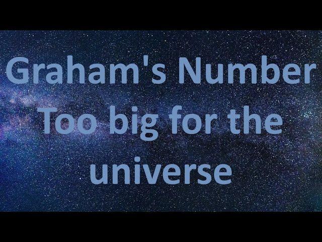 Graham's Number is too big for the universe