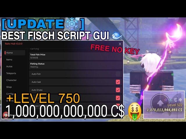 [UPD] Fisch Script Pastebin GUI | FAST AUTO FISH DUPE AUTO SELL *NO KEY*