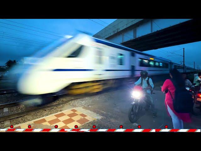 30 HIGH SPEED TRAINS Crossing RAILROAD CROSSINGS | Level Crossings | Indian Railways Trains