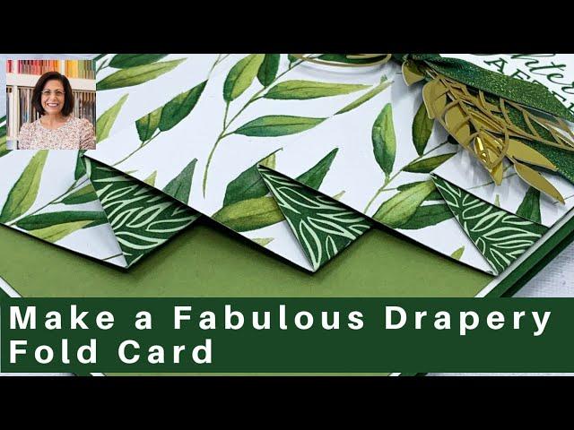 How to Make a Fabulous Greeting Card with a Drapery Fold