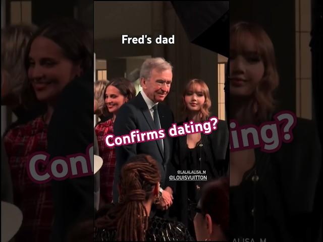 Lisa with Fredric Arnault's Family at Louis Vuitton Fashion Show Paris Confirmed dating? #lisa #kpop