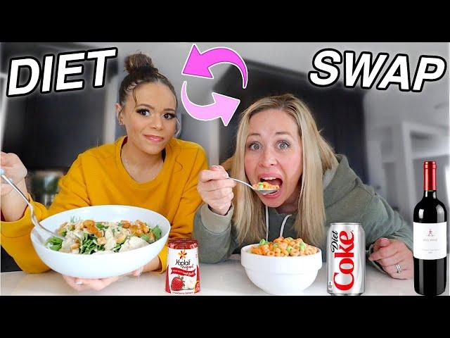 I Swapped DIETS with my MOM for 24 HOURS!