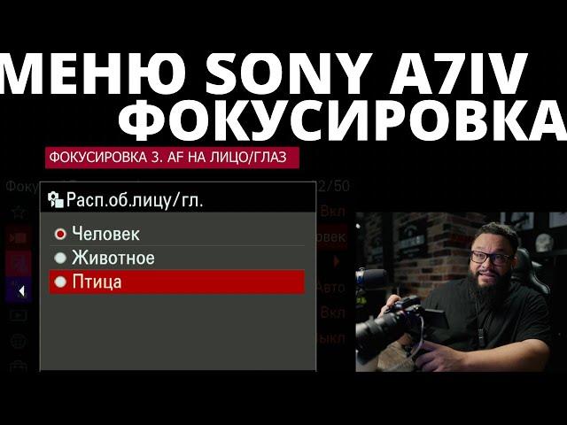 МЕНЮ SONY A 7IV фокусировка #SonyA7IV Настройка камеры