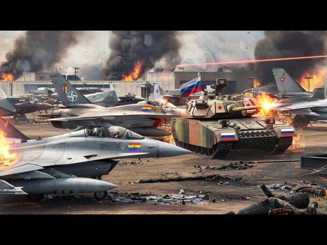 Massive Air vs Ground Battle! Russian Laser Tank vs 73 NATO jets in Ukraine – ARMA 3