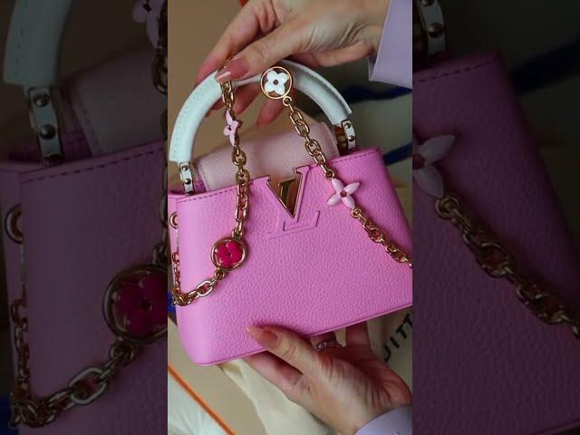 Louis Vuitton bags. LV Capucines Mini, BB, MM handbags.