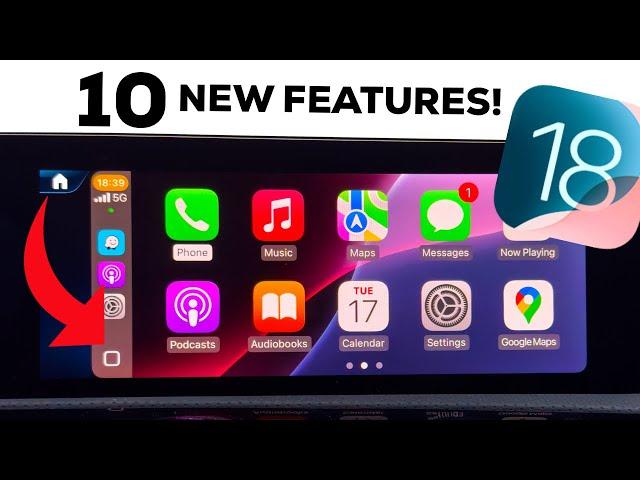 iOS 18 Apple CarPlay is AMAZING! 10 NEW FEATURES!