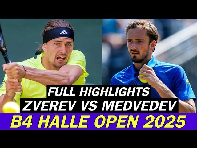 Daniil Medvedev vs Alexander Zverev Crackling Battle Full Highlights | Before Halle Open 2025