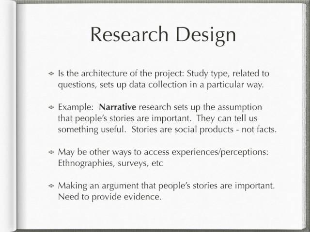 Writing the Methodology chapter in a dissertation