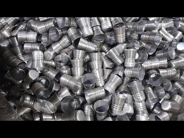 Amazing Manufacturing Process | How Glass Are Made | Stainless Steel utensils manufacturing