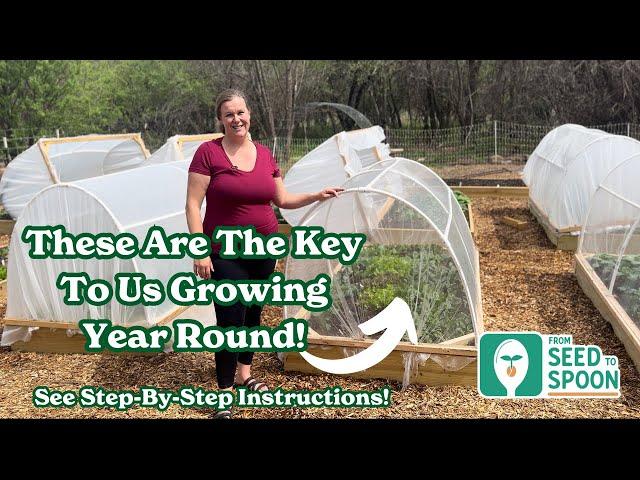 These Are The Key To Us Growing Year Round! (DIY PVC Garden Hoop House Frames)