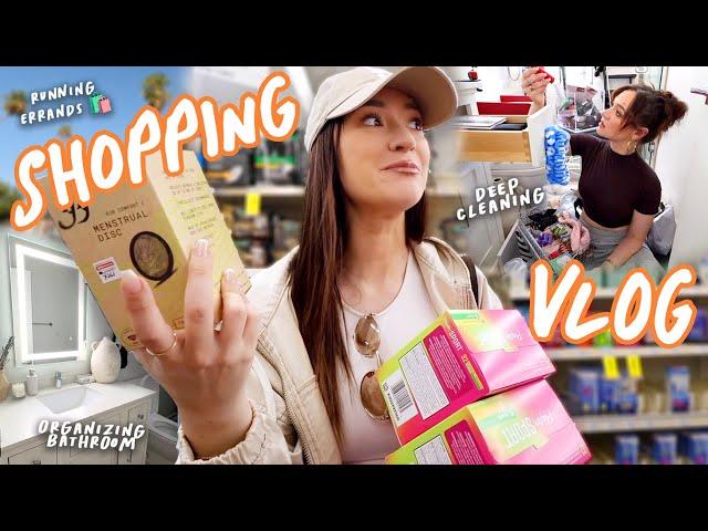 Organizing My Bathroom, Cleaning, and Shopping! *Productive Vlog*