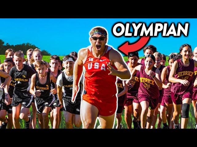 Olympic Runner Enters a Middle School Cross Country Meet