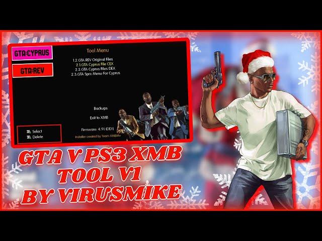 Ultimate GTA V PS3 XMB Tool V1 by VirusMike | Enhance Your PS3 Experience!