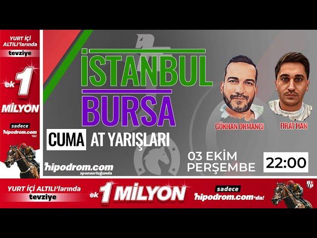 04 Ekim 2024 // Bursa At Yarışı Tahminleri // Gökhan Ormancı - Fırat Han