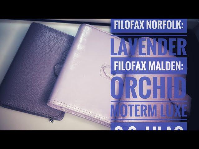 Сравнение Filofax Norfolk, Malden , Moterm luxe 2.0