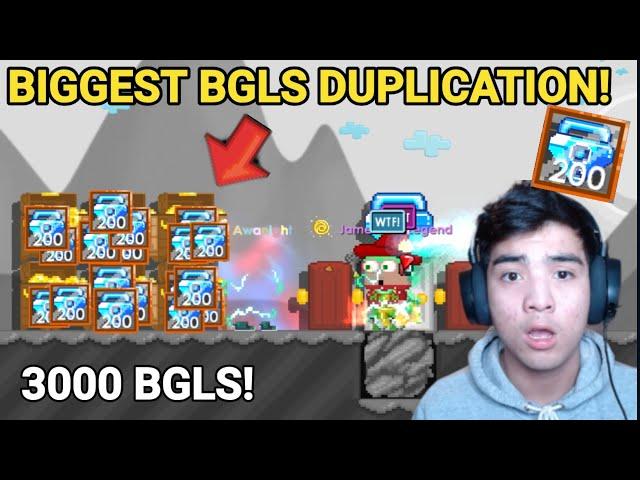 3000 BGLS Duplication Glitch WTF! (BGL LOCKED) - Growtopia