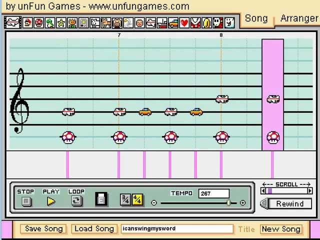 I CAN SWING MY SWORD! -Mario Paint Cover