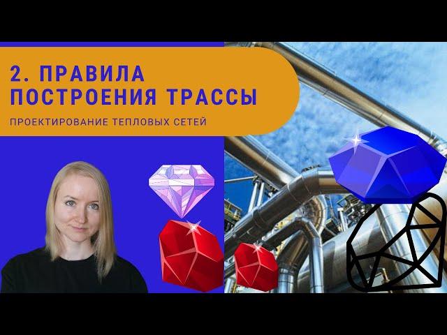 Правила построения трассы. Проектирование тепловых сетей.