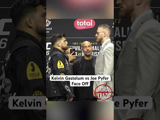Kelvin Gastelum vs. Joe Pyfer press Conference Face Off #UFC316 #UFC #MMA
