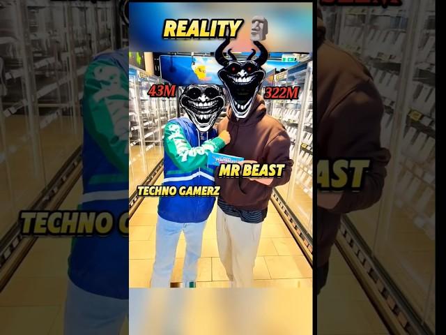 Real vs reality  CarryMinati Collab with MrBeast  Techno Gamerz Meet MrBeast #technogamerz