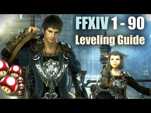 FFXIV: 1 - 90 Leveling Guide in 6 Minutes | For Alts- and Main Jobs/Classes