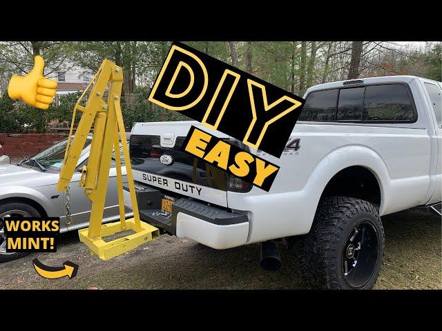 DIY Hitch Receiver Hydraulic ENGINE HOIST ~ EASY ~ OVERVIEW