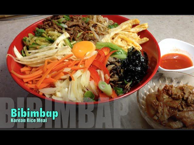 Bibimbap  비빔밥  Korean Mixed Rice Meal cheekyricho tutorial