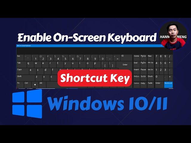 Quickly Open On-Screen Keyboard Windows 10/11 Shortcut Key