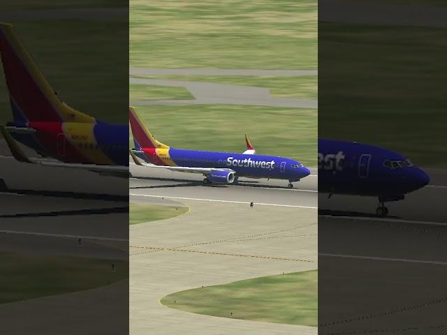 Southwest Airlines B737-800 Takeoff at Salt Lake City | XP11 | #shorts