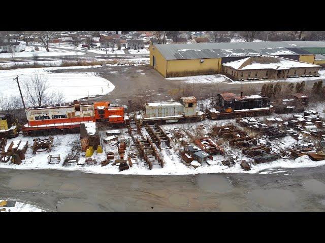 Very Old Train Locomotives at NRE Dixmoor, IL! 2/8/20