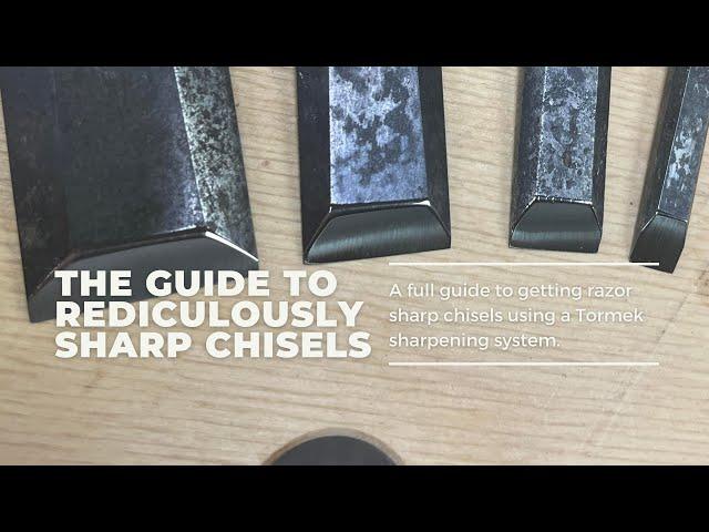 Chisel Sharpening Detailed Walk Through with a Tormek