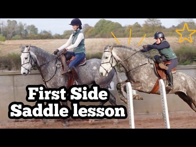 RIDING SIDE SADDLE FOR THE FIRST TIME | Vlogmas