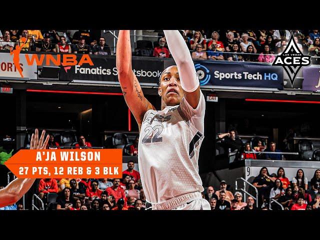 A'ja Wilson breaks the WNBA single-season scoring record vs. Caitlin Clark  | WNBA Highlights