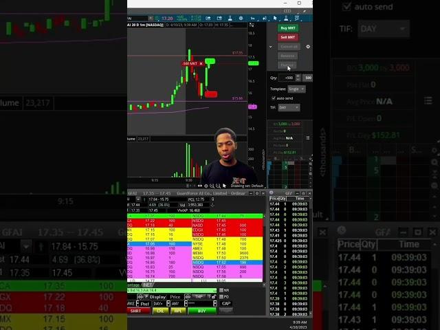 Making +500$ In 10 Seconds Day Trading Stocks