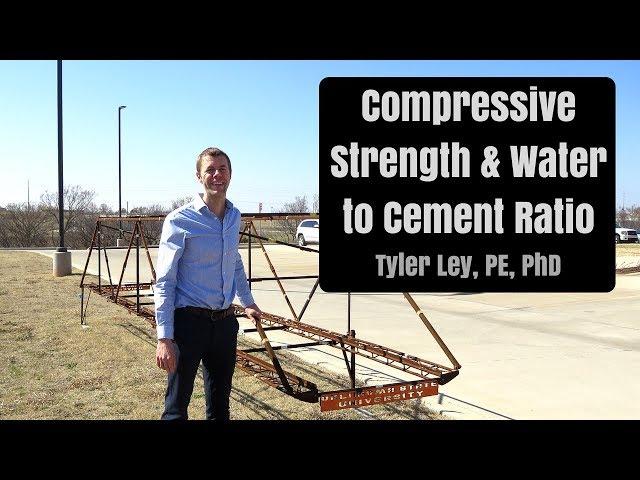Compressive Strength and Water to Cement Ratio in Concrete