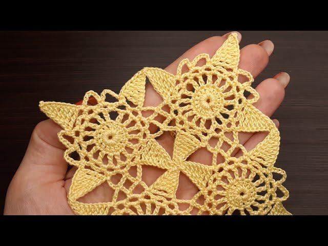 Простой АЖУРНЫЙ КВАДРАТНЫЙ МОТИВ вязание крючком мастер-класс How to Crochet for Beginners