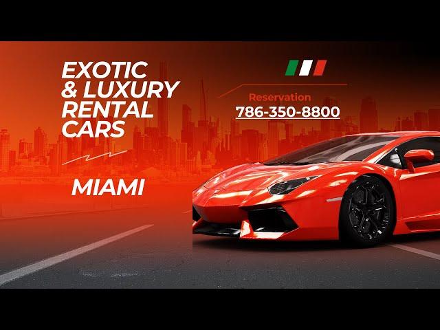 Miami Exotic Car Rental: Transforming Vacations into Luxury Adventures!