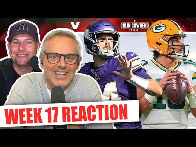 Reaction to Packers-Vikings, Jets-Bills, Broncos-Bengals, Chargers-Patriots | Colin Cowherd NFL