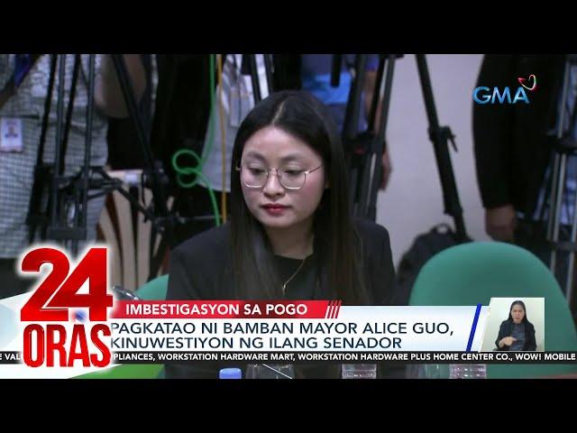 Senate probes on Bamban Mayor Alice Guo's identity | 24 Oras