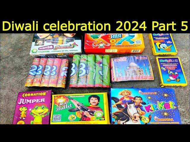 Diwali Special Celebration 2024 part 5 | Lita ke Rocket jalaya aag lagte lagte bachi Best video