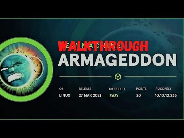 Armageddon HTB walkthrough | Ethical Hacking | TheDarkTech