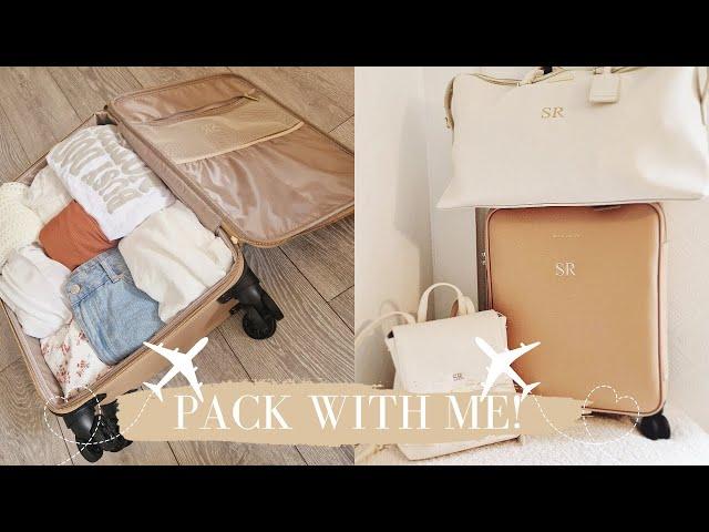 PACK WITH ME! AESTHETIC ORGANISATION HACKS & HOLIDAY VIBES | FT KATIE LOXTON & DISCOUNT CODE