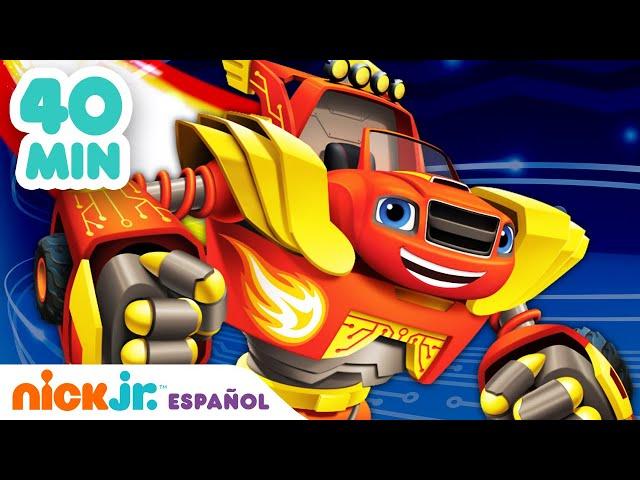 Blaze y los Monster Machines | 40 MIN de Blaze Robot al rescate | Nick Jr. en Español